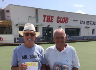 Dave Barnes and John Cleal, winners of the Chicken and eggs