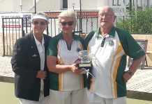 CONGRATULATIONS to El Cid's Halina and Paul Leeder WINNERS of the Trevor Wearn Memorial Rose Bowl Mixed Pairs.|