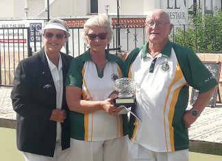 CONGRATULATIONS to El Cid's Halina and Paul Leeder WINNERS of the Trevor Wearn Memorial Rose Bowl Mixed Pairs.|