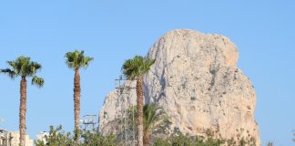 The wonderful backdrop of the Peñon de Ifach, known as Calpe Rock