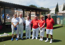 Finalists in the San Luis Open Mixed Triples Tournament