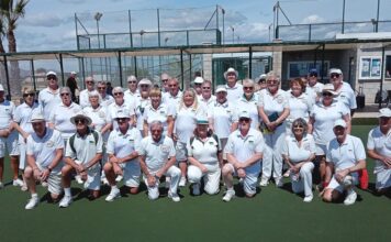 On Saturday 9th April, Vistabella Bowls Club had the Legionnaires team visiting for a friendly match,
