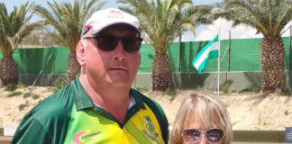 National singles winners Pete Bonsor and Izzie McKay